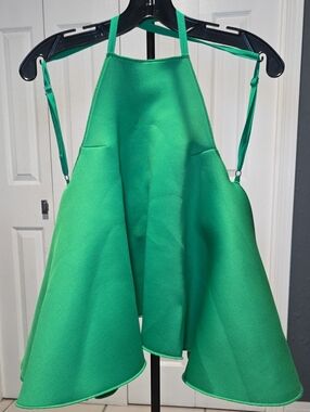 Sz S - Muehleder Bright Green Cassandra Halter Top